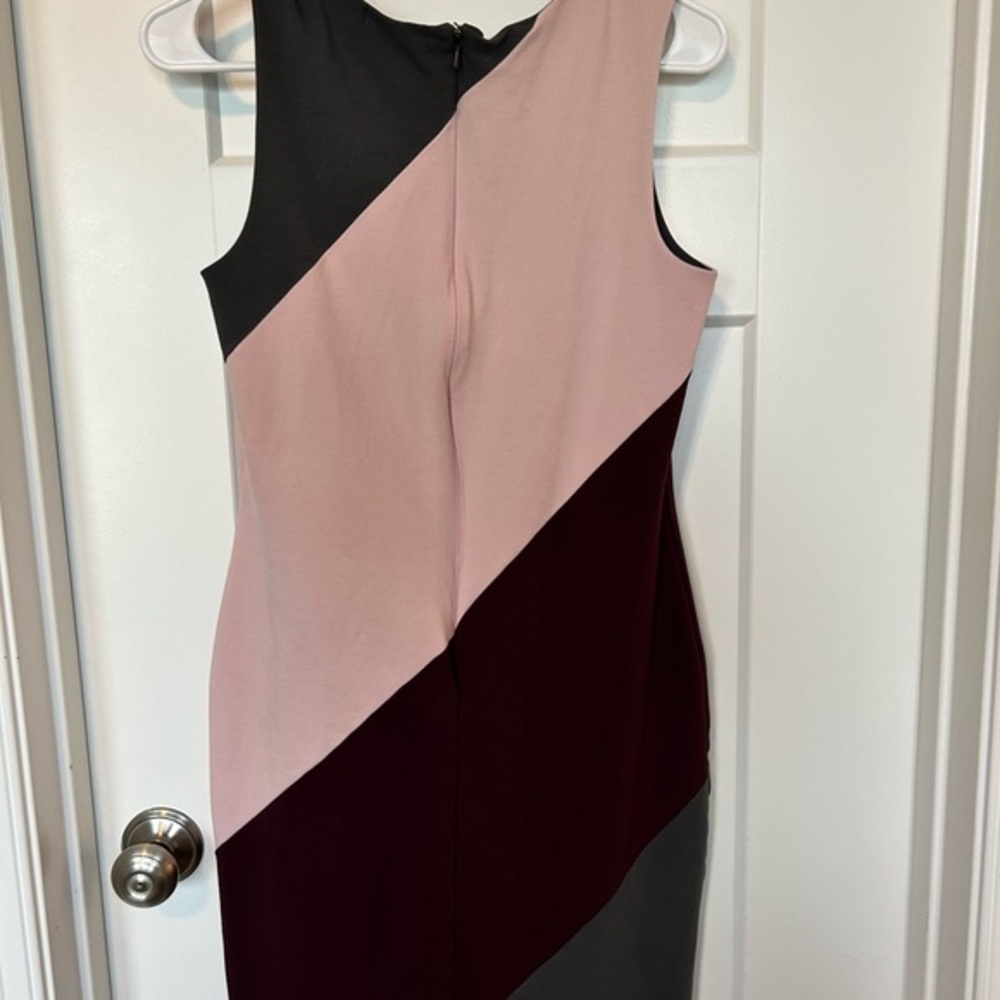 Banana Republic Pink and Burgundy Midi Dress - Picture 5 of 10